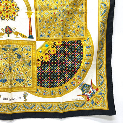 Hermes Scarf Carre 90 Silk White — view 6