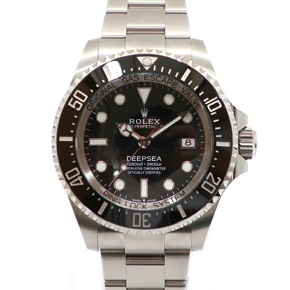 Rolex Ten Sea Dweller Dipsi Black SS Box and Paper Automatic Winding Watch