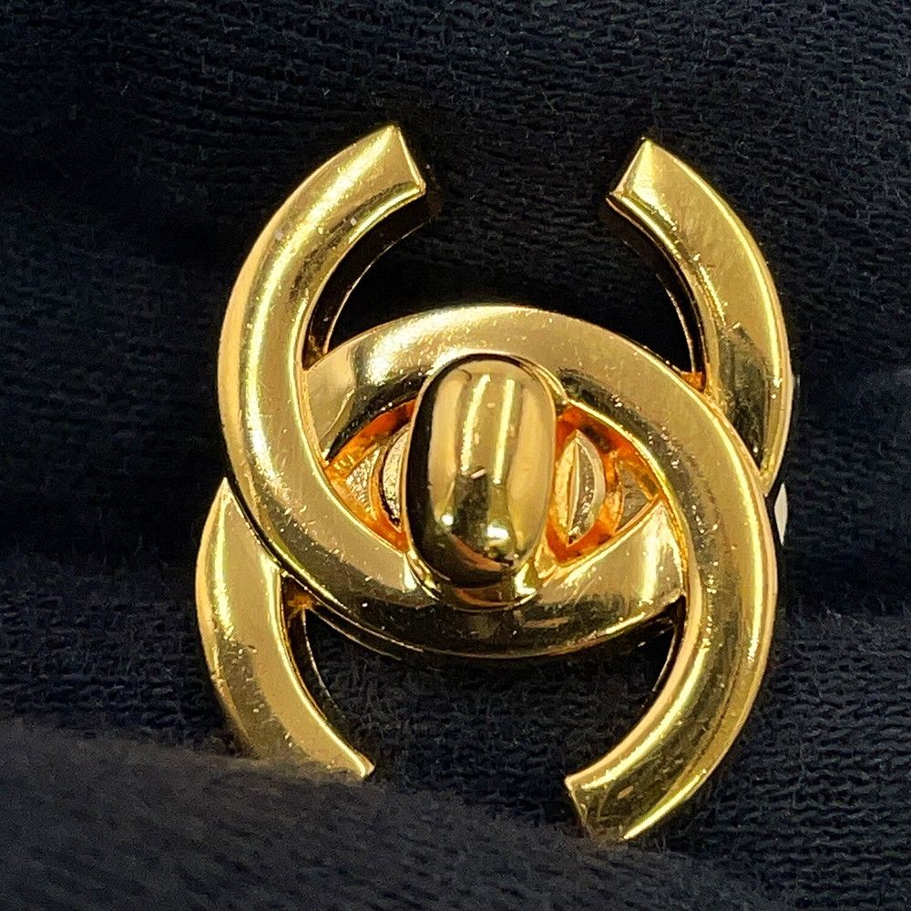 Chanel Earrings CC Logo Turnlock Metal — view 6