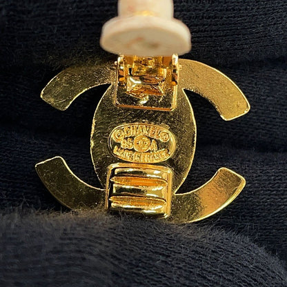Chanel Earrings CC Logo Turnlock Metal — view 8