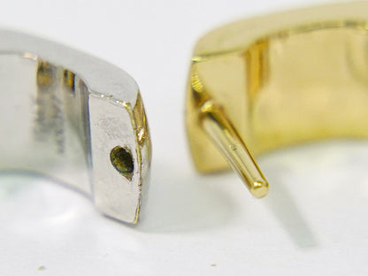 Louis Vuitton LV Book Cles Doreil Nanogram Hoop Earrings Metal Gold Silver — view 4