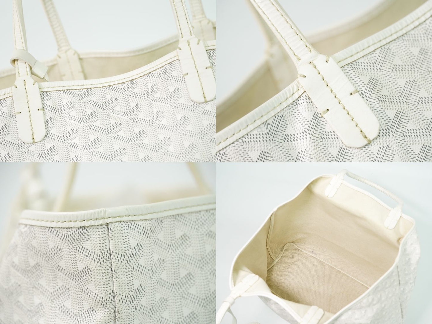 Goyard Saint Louis PM Tote White — view 7