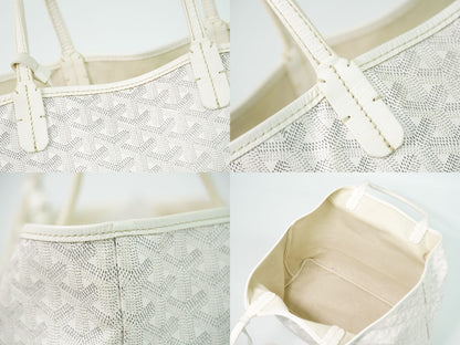 Goyard Saint Louis PM Tote White — view 7