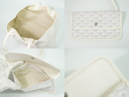 Goyard Saint Louis PM Tote White — view 8