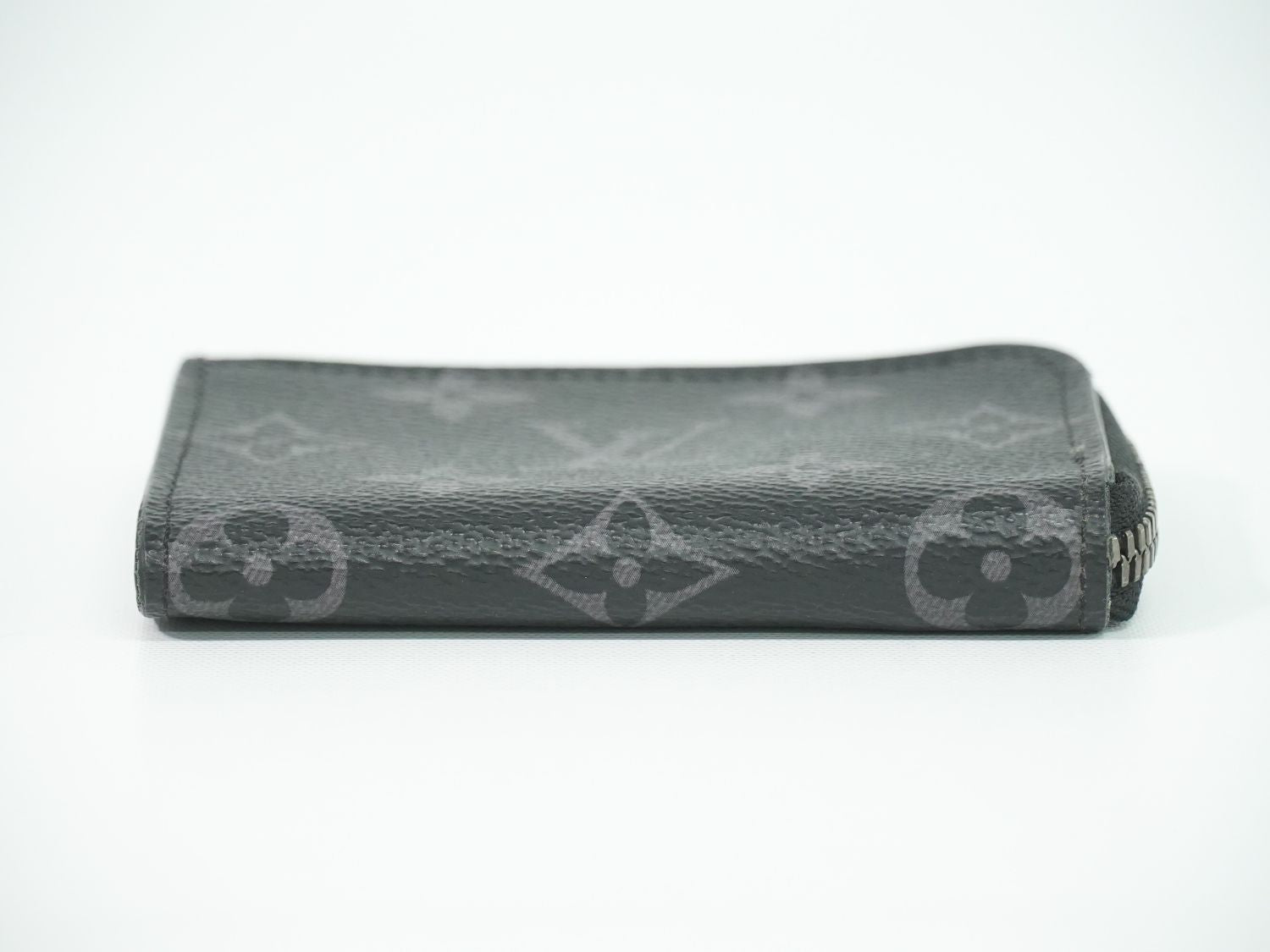 Louis Vuitton LV Porte-Monnaie Jour Monogram Eclipse Coin Case Black Gray — view 3
