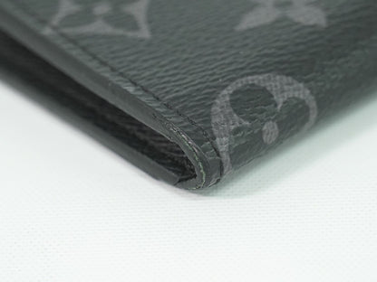 Louis Vuitton LV Porte-Monnaie Jour Monogram Eclipse Coin Case Black Gray — view 6
