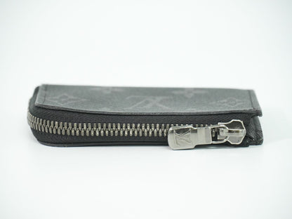 Louis Vuitton LV Porte-Monnaie Jour Monogram Eclipse Coin Case Black Gray — view 5