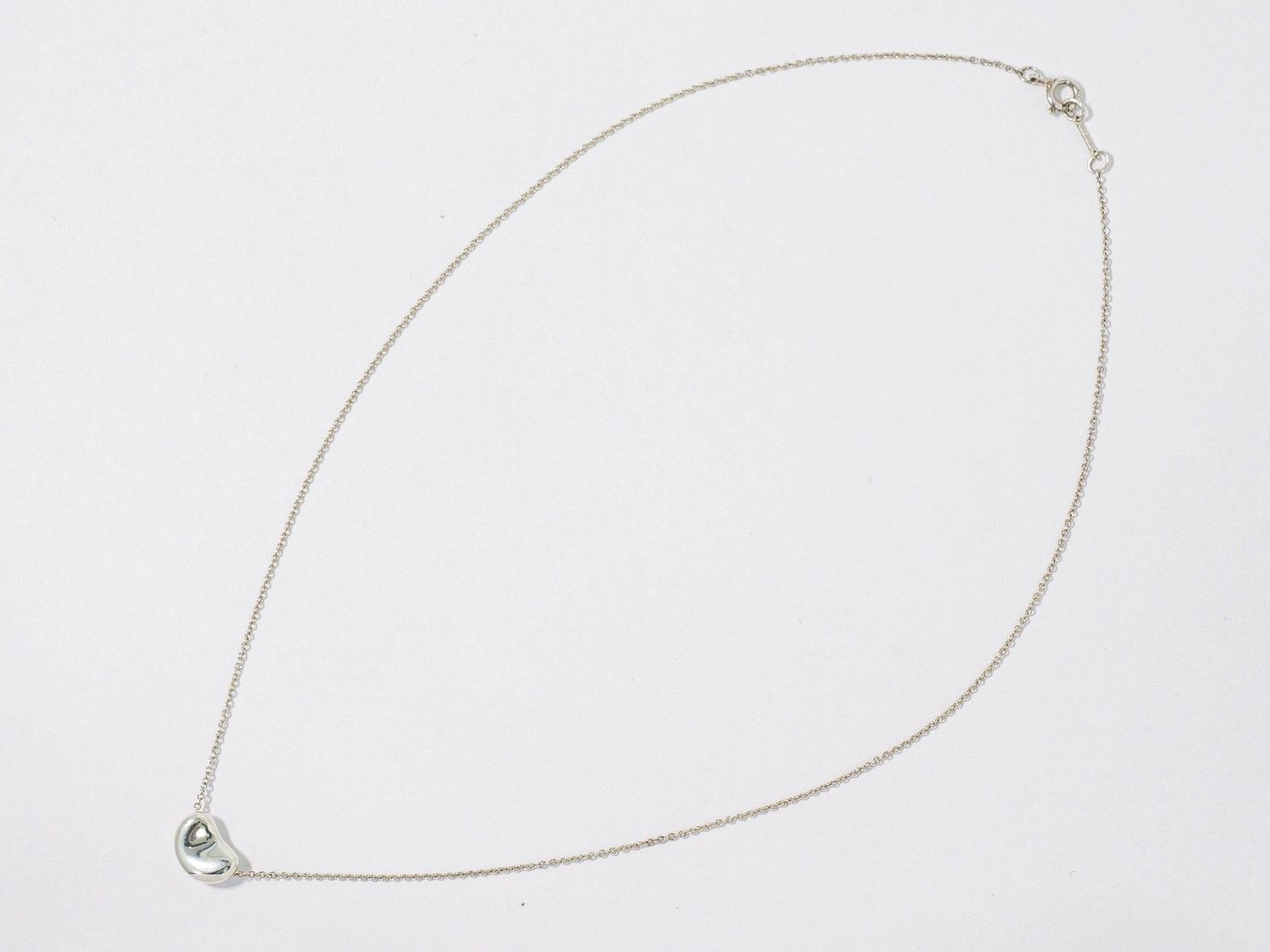 Tiffany & Co Bean 925 Necklace Pendant Silver — view 2