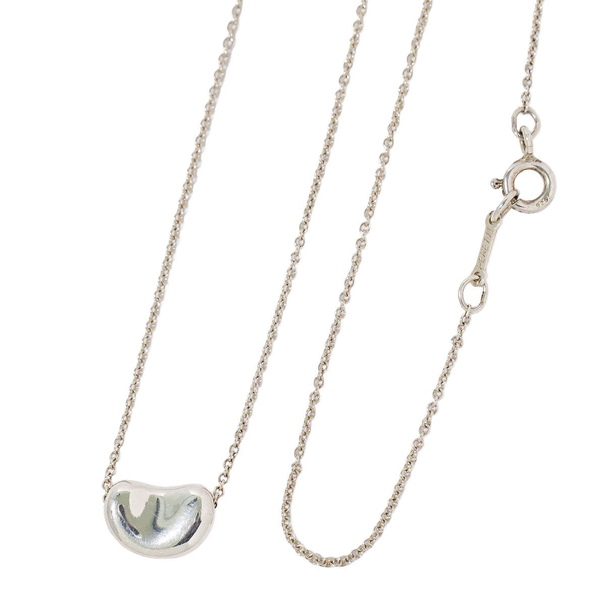 Tiffany & Co Bean 925 Necklace Pendant Silver
