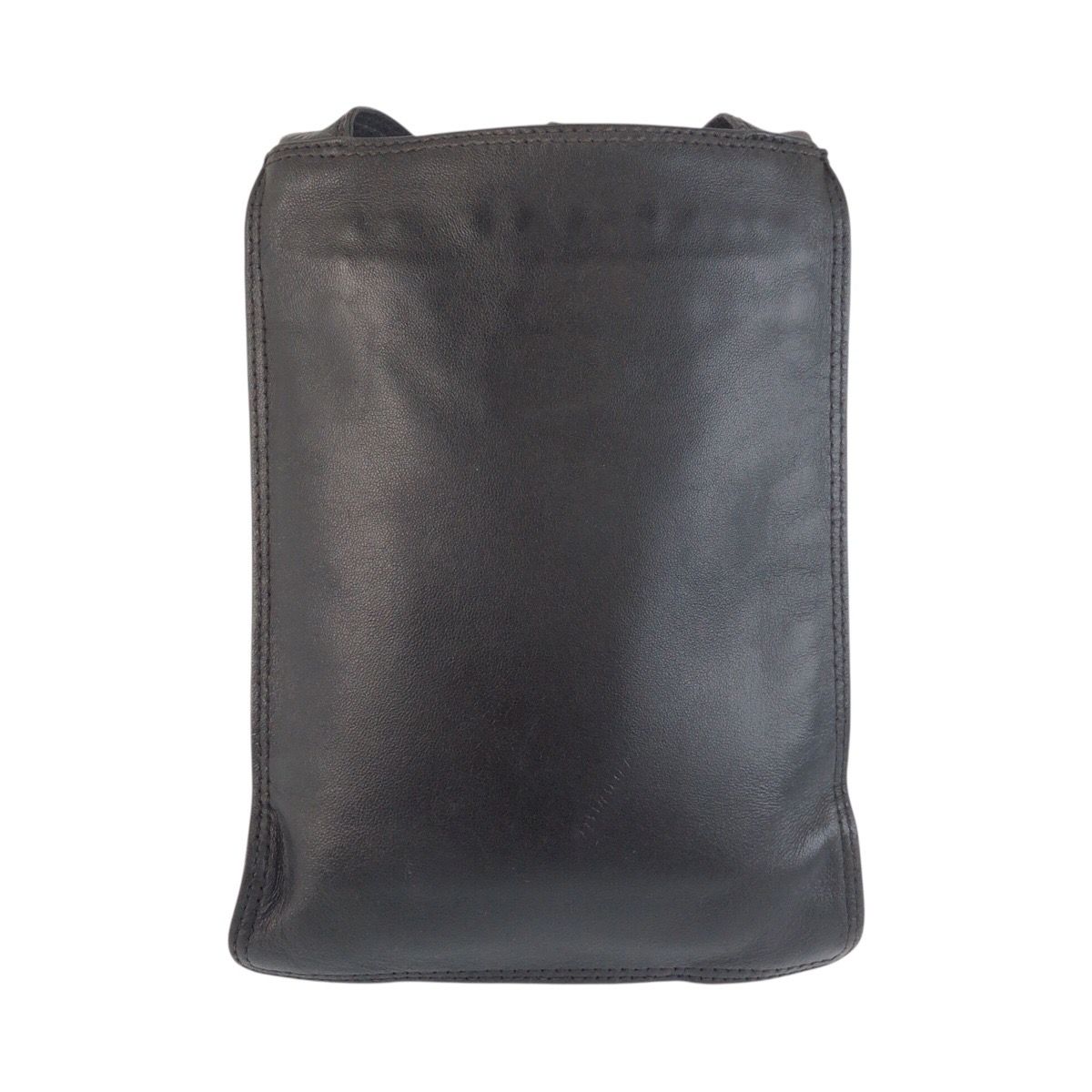 Chanel Vintage Black Gold Leather Shoulder Bag Pochette — view 2