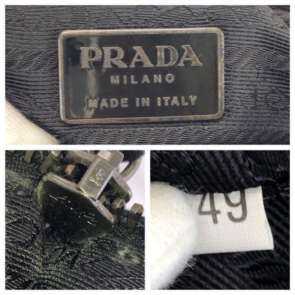 Prada Black Gunmetal Leather Business Briefcase — view 4