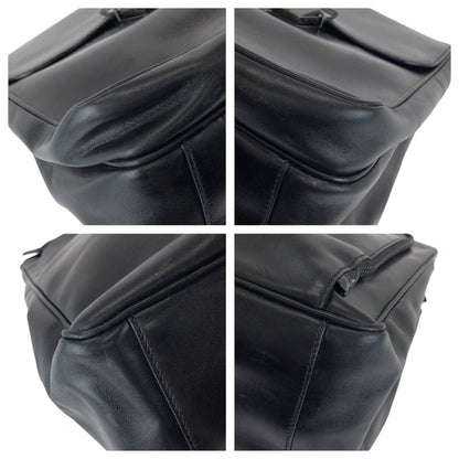 Prada Black Gunmetal Leather Business Briefcase — view 3
