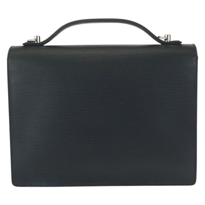 Louis Vuitton Epi Monceau 2-Way Black Silver Leather Shoulder Bag — view 2