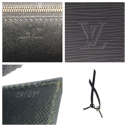 Louis Vuitton Epi Monceau 2-Way Black Silver Leather Shoulder Bag — view 4
