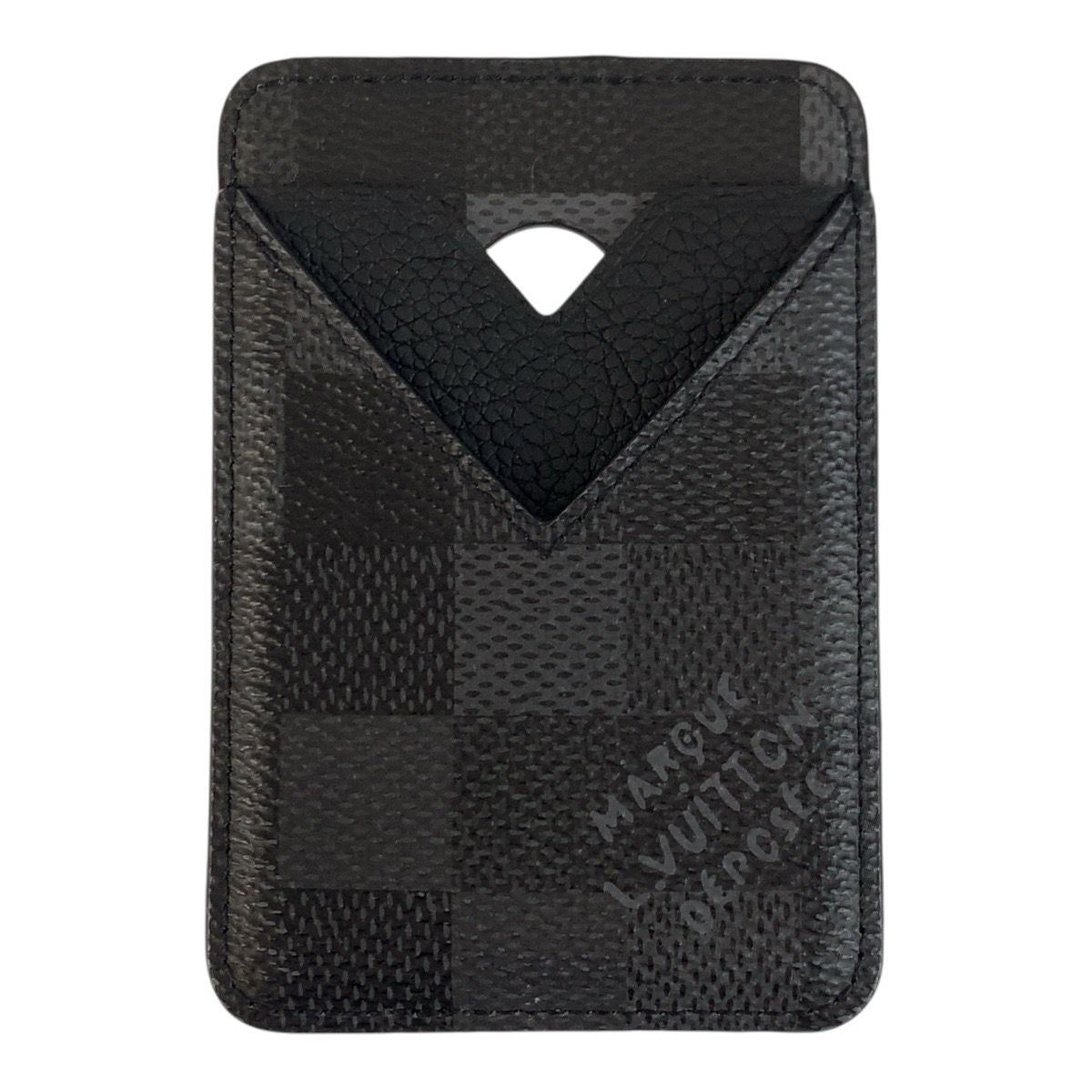 Louis Vuitton Damoflage Card Holder Magnet Magsafe Compatible Black Case