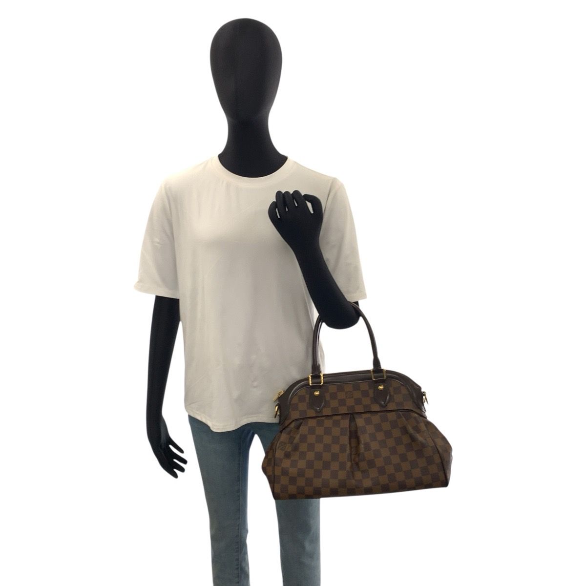 Louis Vuitton Damier Trevi PM Brown 2-Way Shoulder Bag — view 6