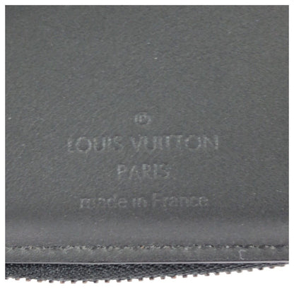Louis Vuitton Aerogram Portefeuille Pilot Black Leather Folded Wallet Compact — view 5