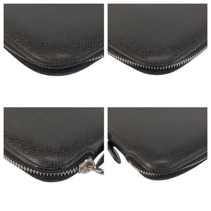 Louis Vuitton Taiga Atoll Black Silver Leather Wallet Organizer — view 3