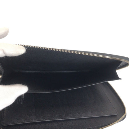 Louis Vuitton Taiga Atoll Black Silver Leather Wallet Organizer — view 7