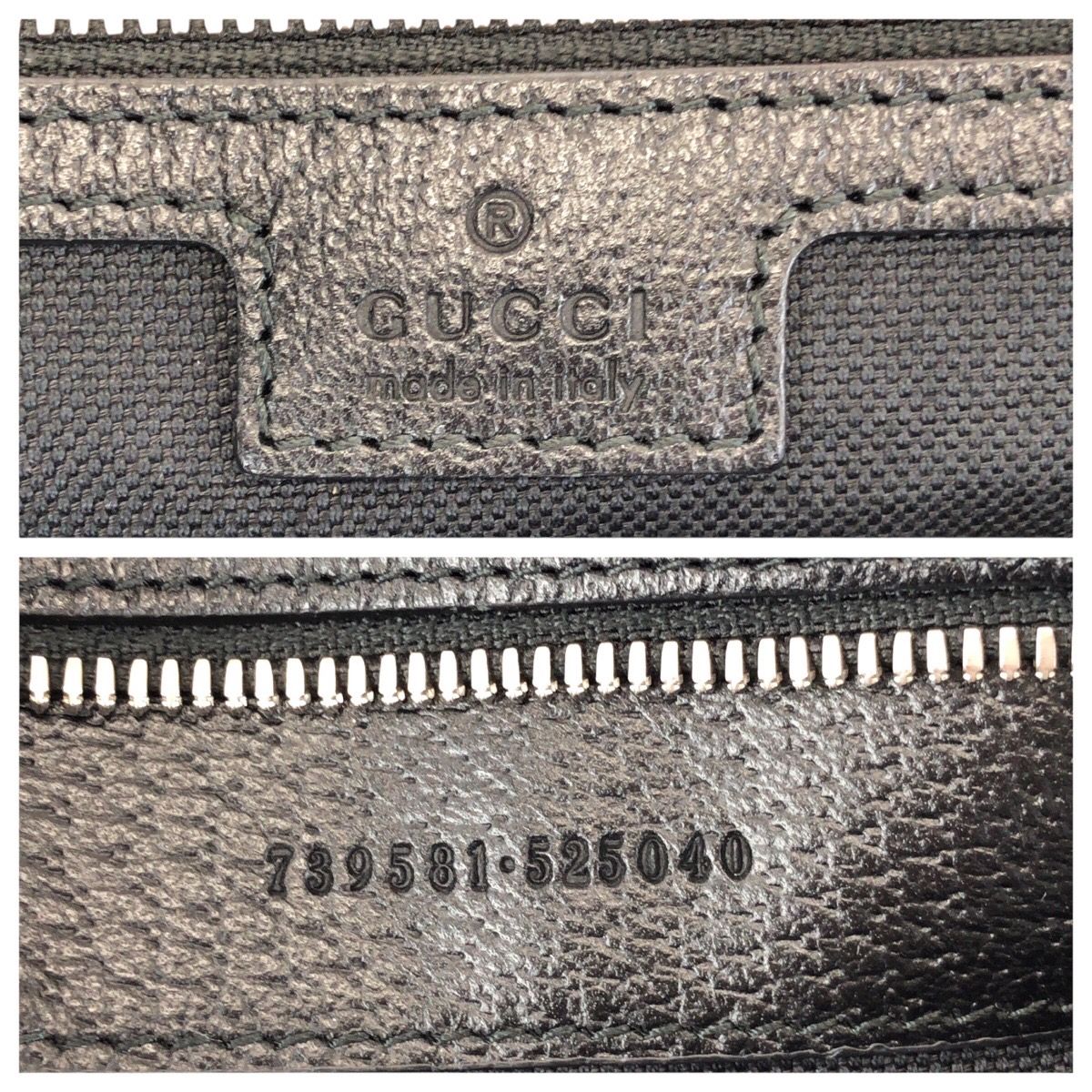Gucci Jumbo GG 2-Way Black Silver Canvas Leather Boston Bag — view 4