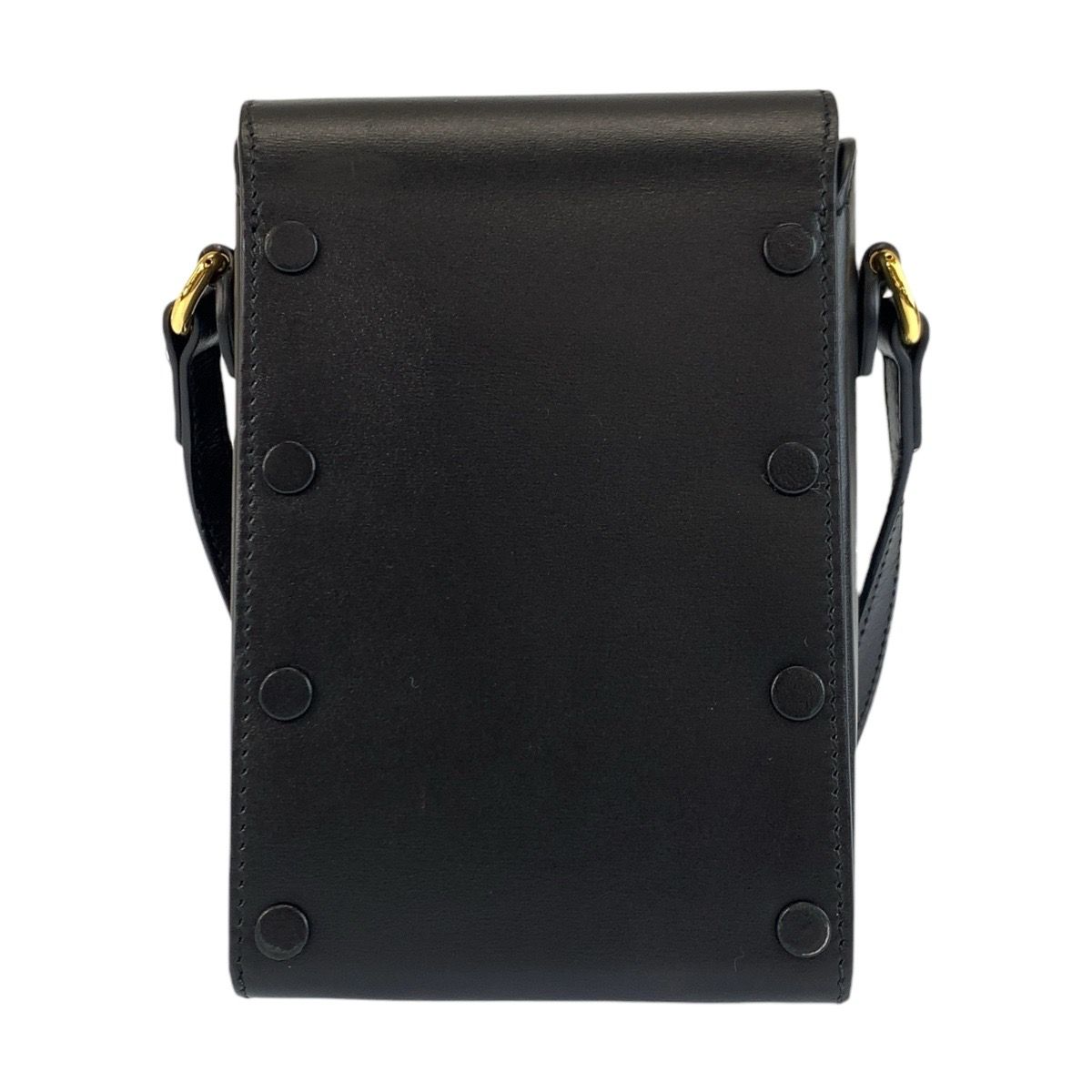 Gucci Horsebit Black Gold Leather Shoulder Bag Pochette — view 2