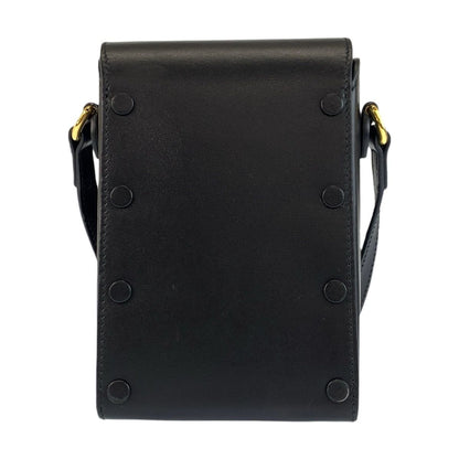 Gucci Horsebit Black Gold Leather Shoulder Bag Pochette — view 2