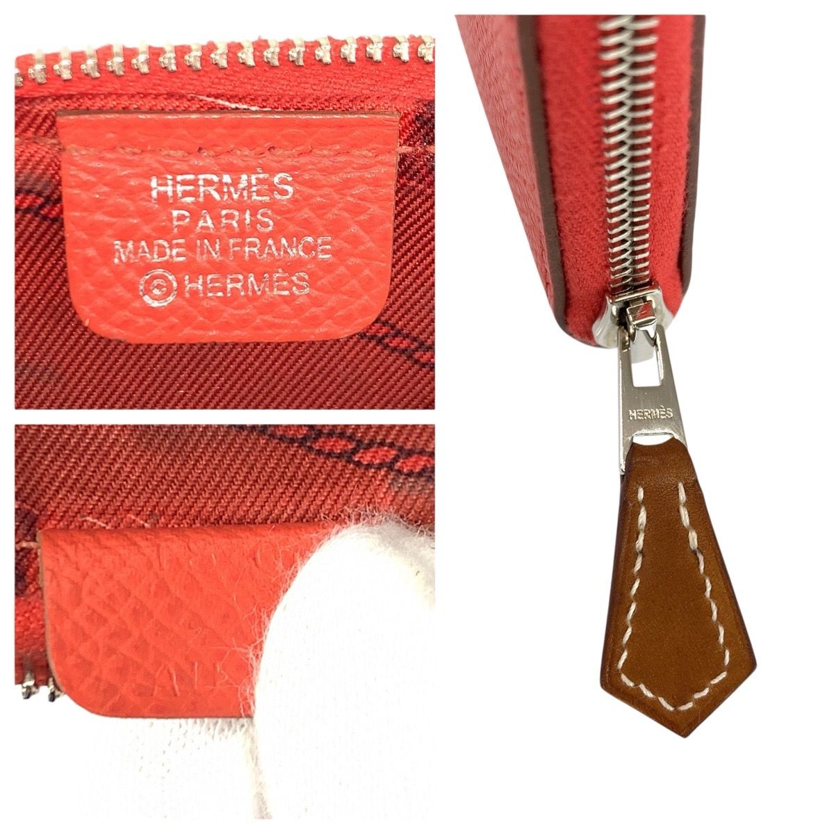 Hermes Azap Compact Mini Silk in Jaipur Veau Coin Purse — view 3