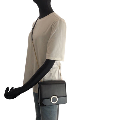 Bvlgari Black Leather Plastic Chain Shoulder Bag Pochette — view 7