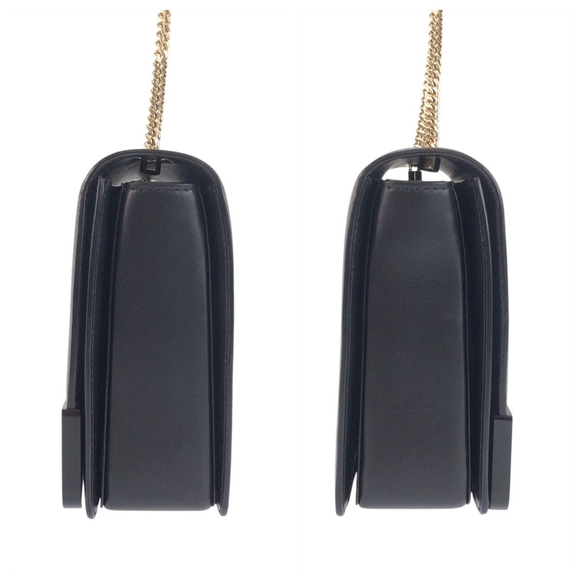 Bvlgari Black Leather Plastic Chain Shoulder Bag Pochette — view 8