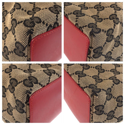 Gucci Navy Red Gold GG Canvas 002 Tote — view 3