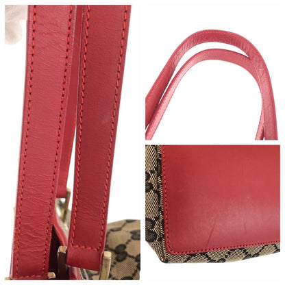 Gucci Navy Red Gold GG Canvas 002 Tote — view 5