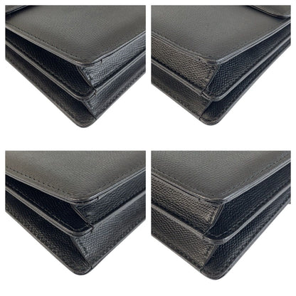 Saint Laurent Yves Vintage YSL Black Gold Clutch — view 4