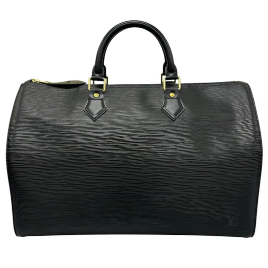 Louis Vuitton Boston Bag Speedy 35 Black Epi