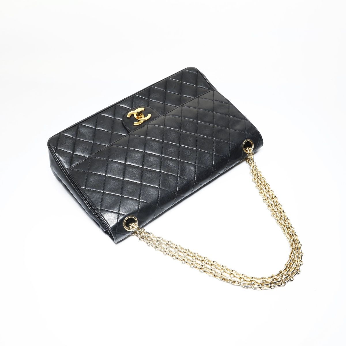 Chanel Shoulder Bag Lambskin Quilted Double Flap — view 9