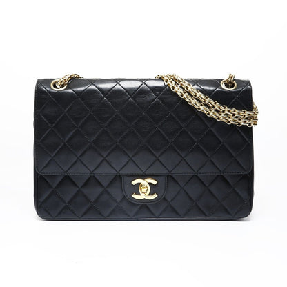 Chanel Shoulder Bag Lambskin Quilted Double Flap