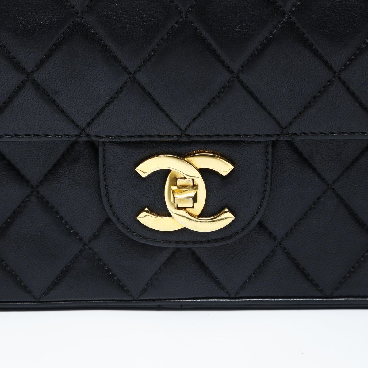 Chanel Shoulder Bag Lambskin Quilted Double Flap — view 8