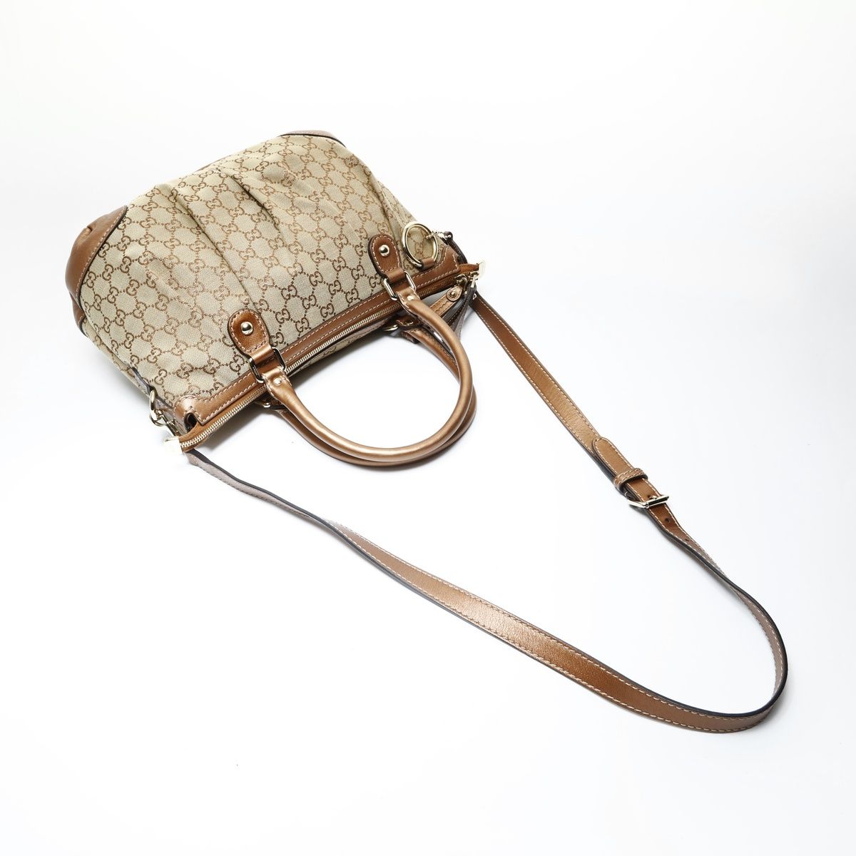 Gucci Shoulder Bag GG Canvas Ski 2-Way Lame — view 8
