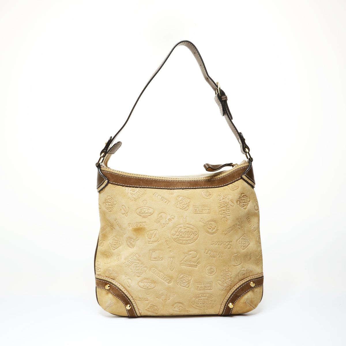 Loewe Shoulder Bag Anniversary Limited Edition Suede Sari Logo — view 2
