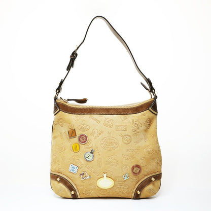 Loewe Shoulder Bag Anniversary Limited Edition Suede Sari Logo
