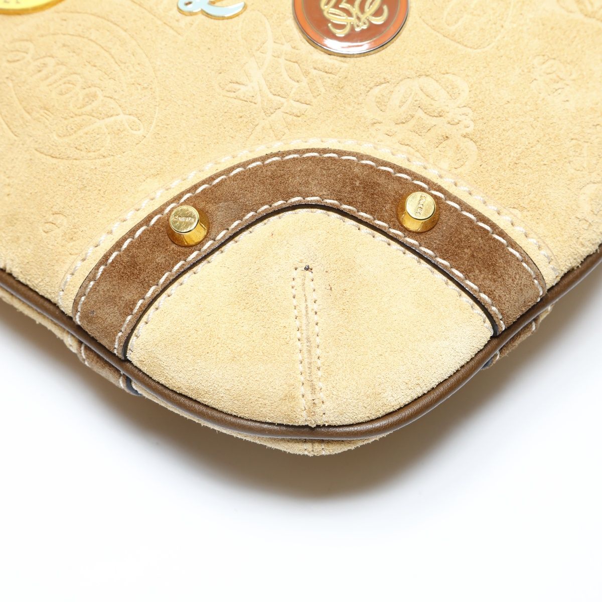 Loewe Shoulder Bag Anniversary Limited Edition Suede Sari Logo — view 6