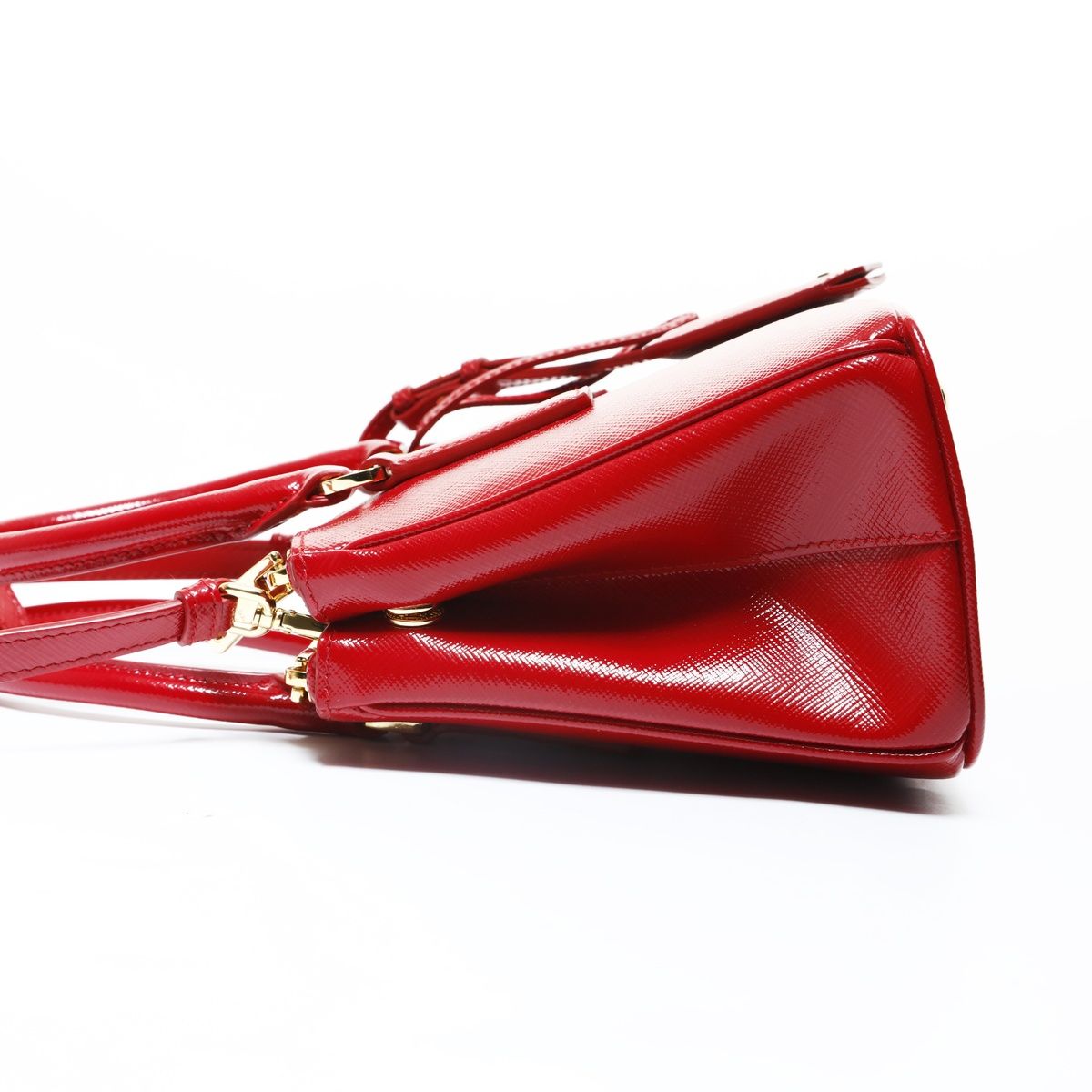 Prada Shoulder Bag Saffiano Leather Patent 2-Way — view 3