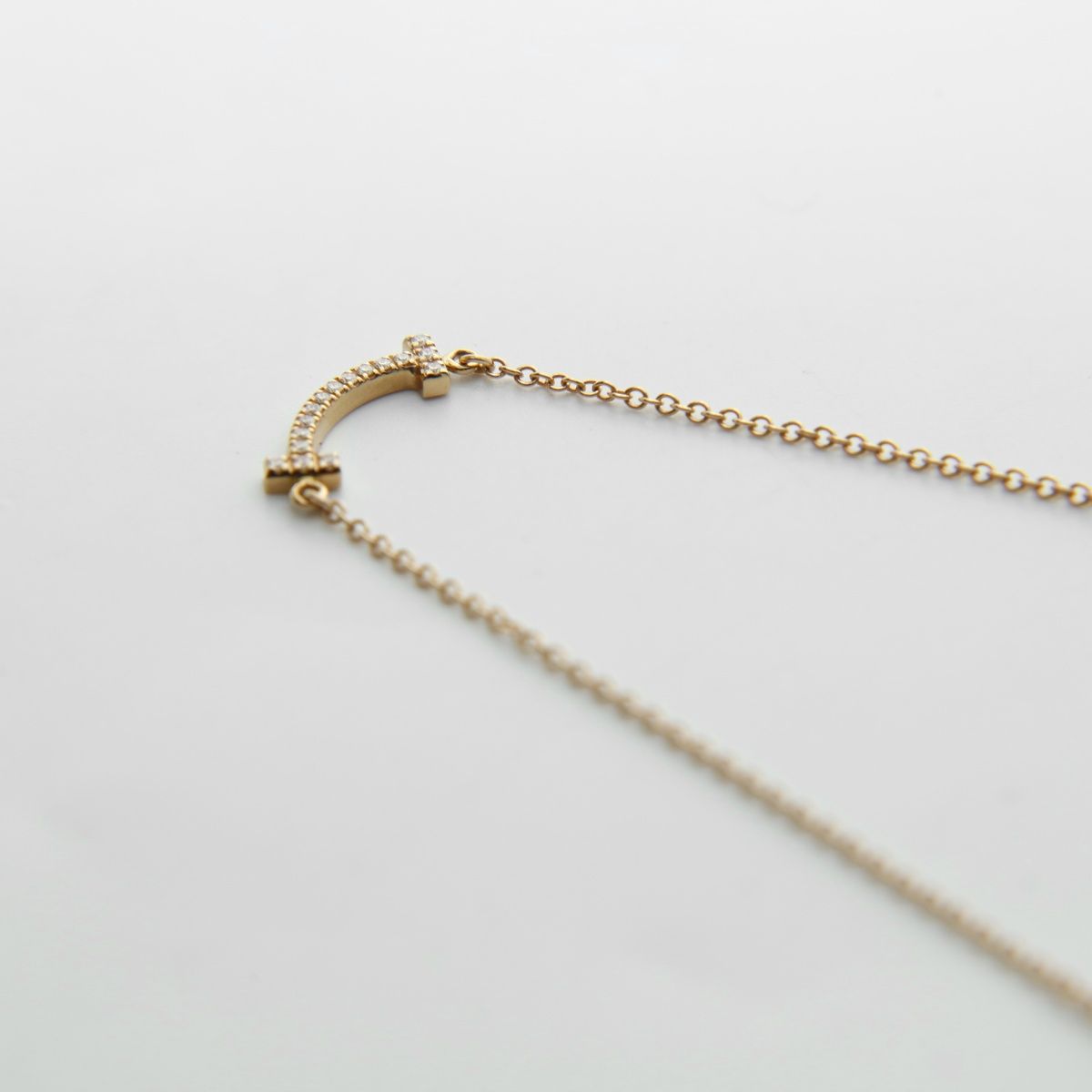 Tiffany & Co Necklace T Smile Mini Diamond — view 5