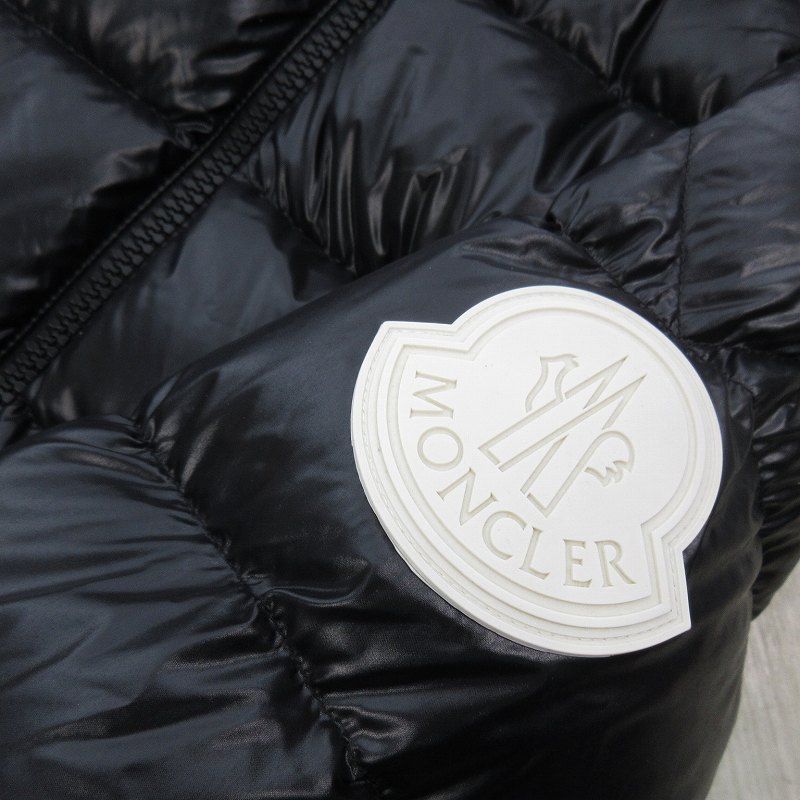 Moncler 1 Dubois Down Jacket Logo Print Black White Outer Japan Co Ltd — view 7