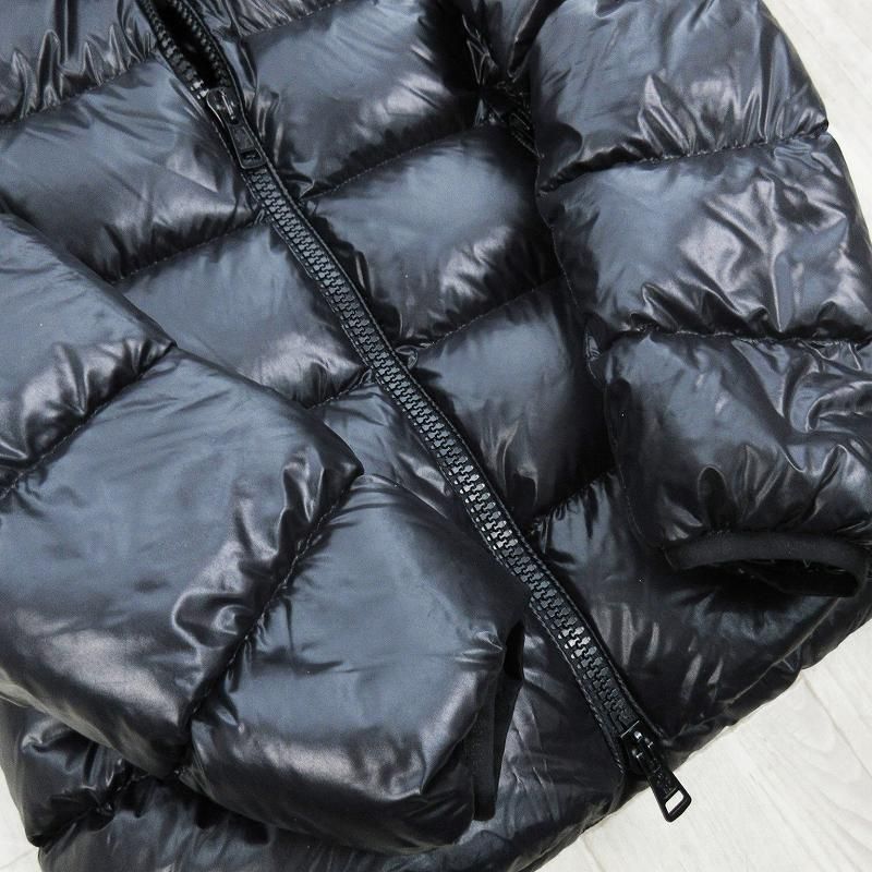 Moncler 1 Dubois Down Jacket Logo Print Black White Outer Japan Co Ltd — view 8