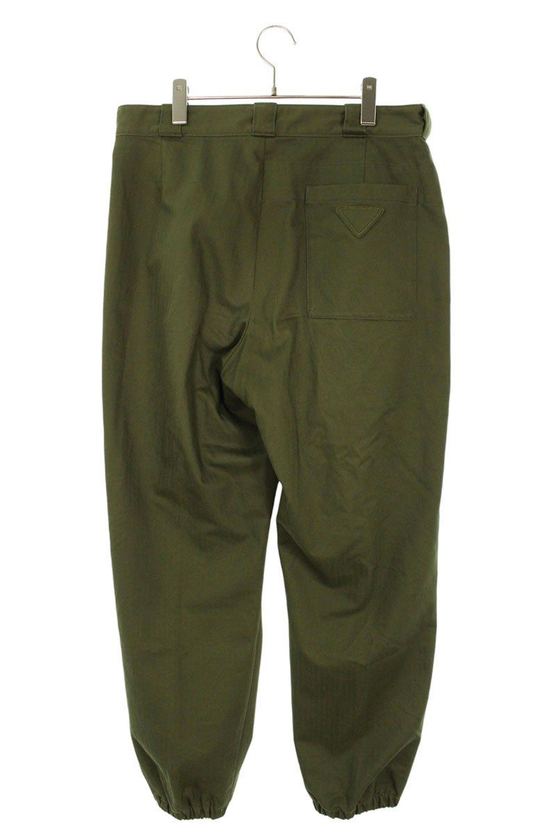Prada Triangle Logo Herringbone Long Pants 48 — view 2
