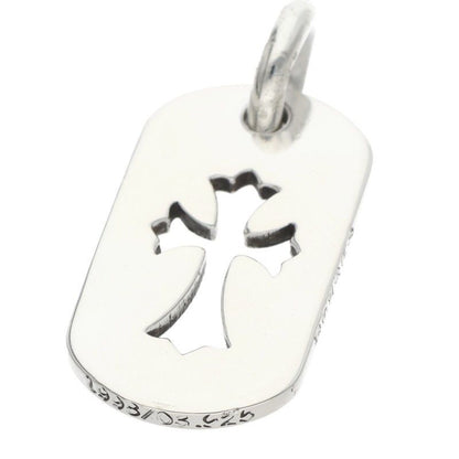 Chrome Hearts D Tag Sml CO Crs Cutout Cross Dog Tag Small Necklace Top — view 4