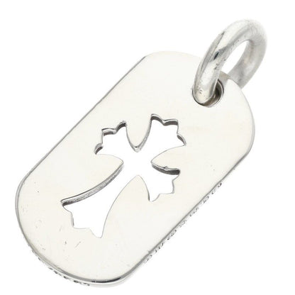 Chrome Hearts D Tag Sml CO Crs Cutout Cross Dog Tag Small Necklace Top — view 2