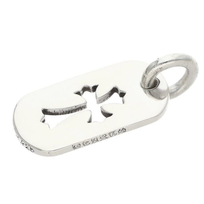 Chrome Hearts D Tag Sml CO Crs Cutout Cross Dog Tag Small Necklace Top — view 5