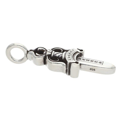 Chrome Hearts Double Dagger Pendant Silver Necklace — view 5
