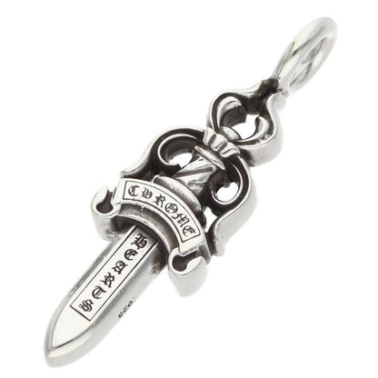 Chrome Hearts Double Dagger Pendant Silver Necklace — view 2